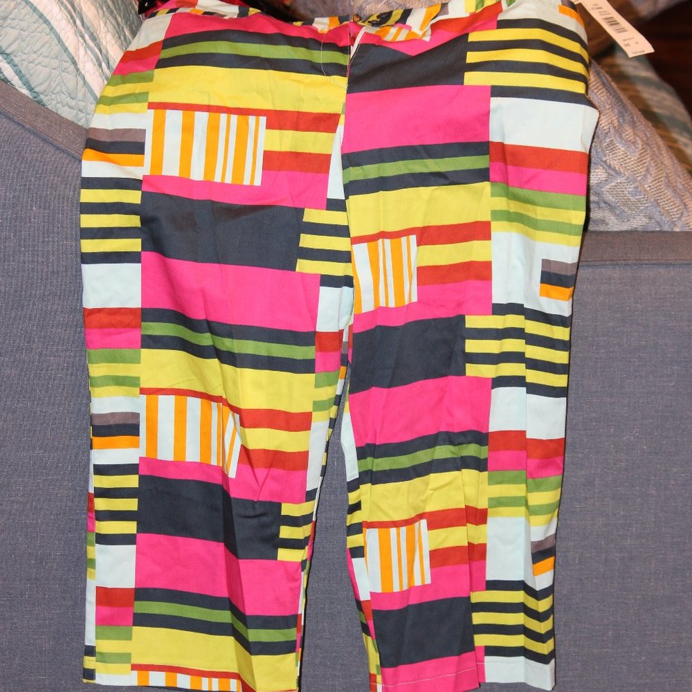 NEW, harve benard by benard holtzman, size 14, multi color pants!